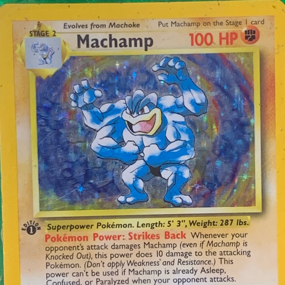 Pokémon Machamp  card first edition